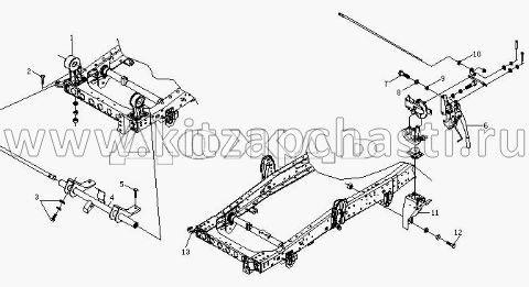 Опора кабины задняя в сборе  левая BAW Fenix 1044 Евро-2  BP17805020114A